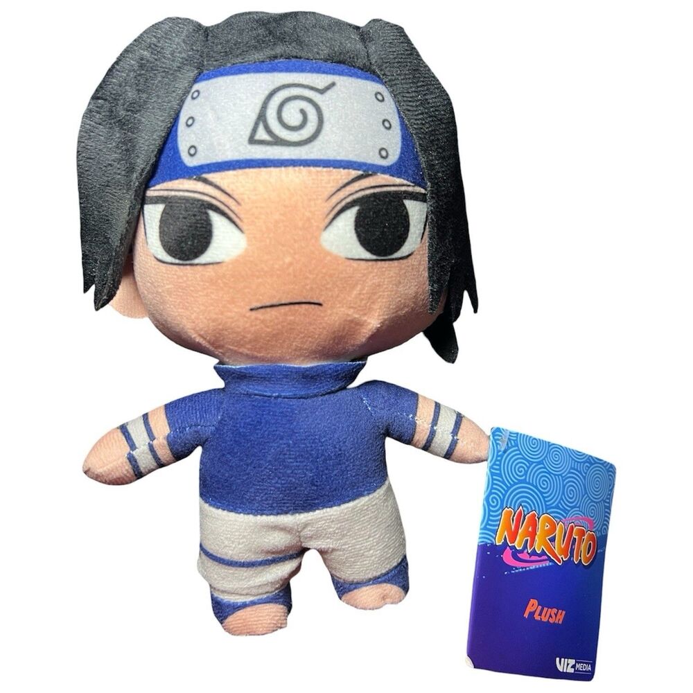 2002 Toy Factory VIZ Media Official Naruto Sasuke Uchiha 8” Anime Plush Toy